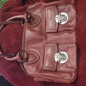 Marc Jacobs Deep Red Leather Satchel